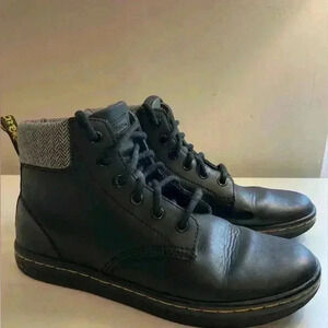 Black Leather Ankle Boots